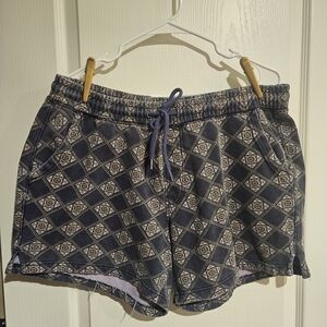 Urban Outfitters Geometric Pattern Drawstring Athletic Shorts Size Large